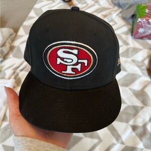 New Era Black 59FIFTY Cap - San Francisco 49ers